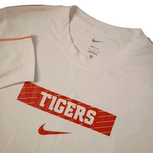 Nike Auburn‎ Tigers T-Shirt Mens XL White Long Sleeve Performance Dri Fit AU